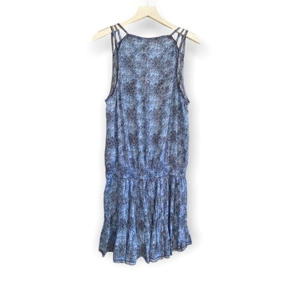 Poupette St. Barth Hana Mini Dress, Size M, Blue print, NWT - Picture 2 of 15